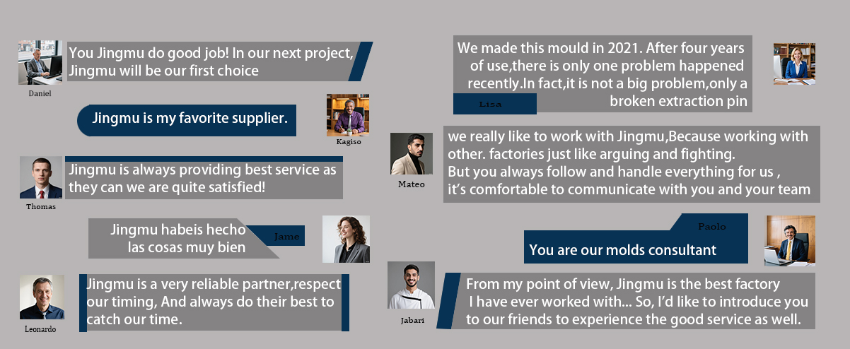 来自全球顾客对精模模具厂家服务评价