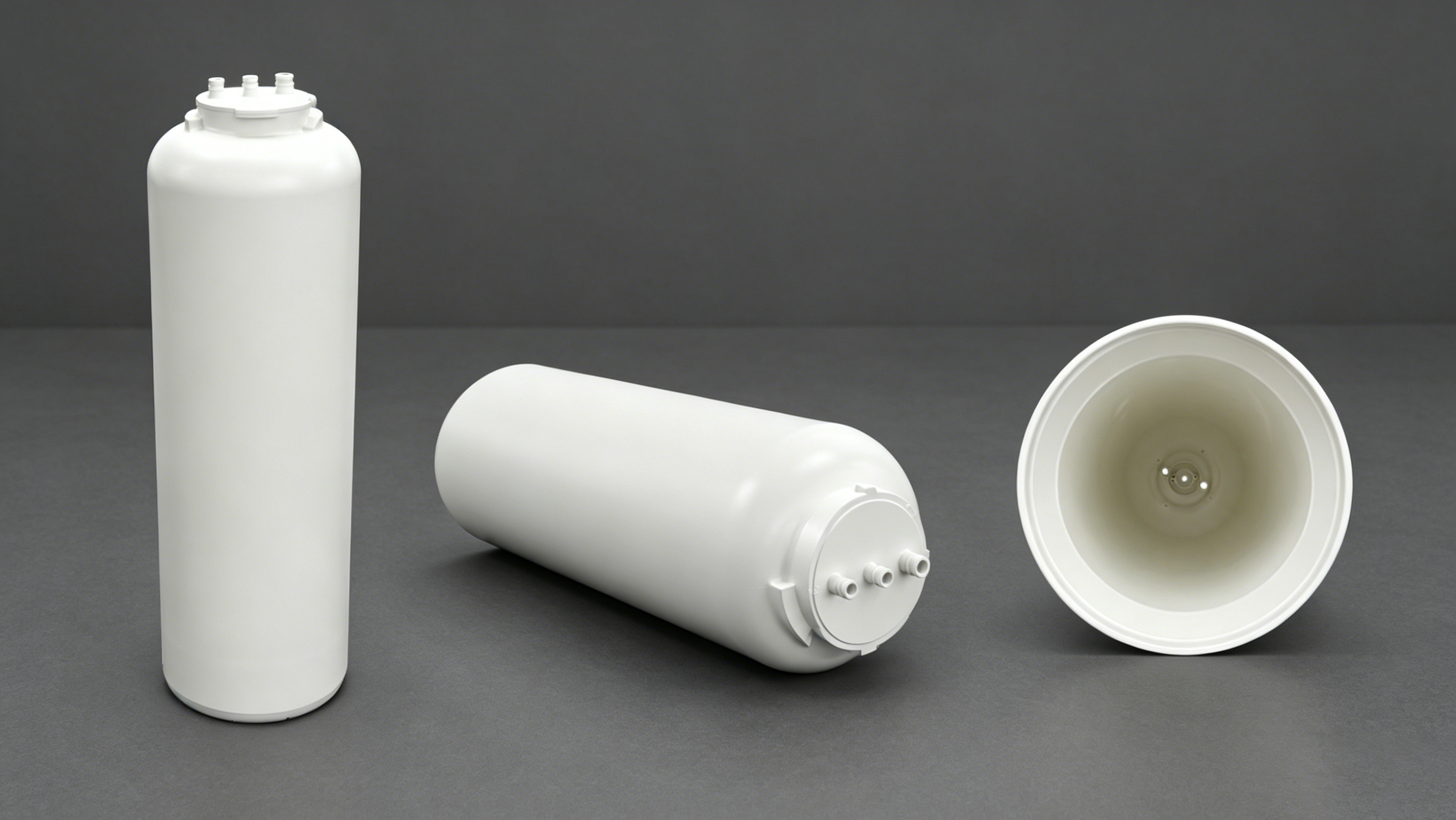 34年专注高精度净水器PP+Talc滤瓶注塑模具