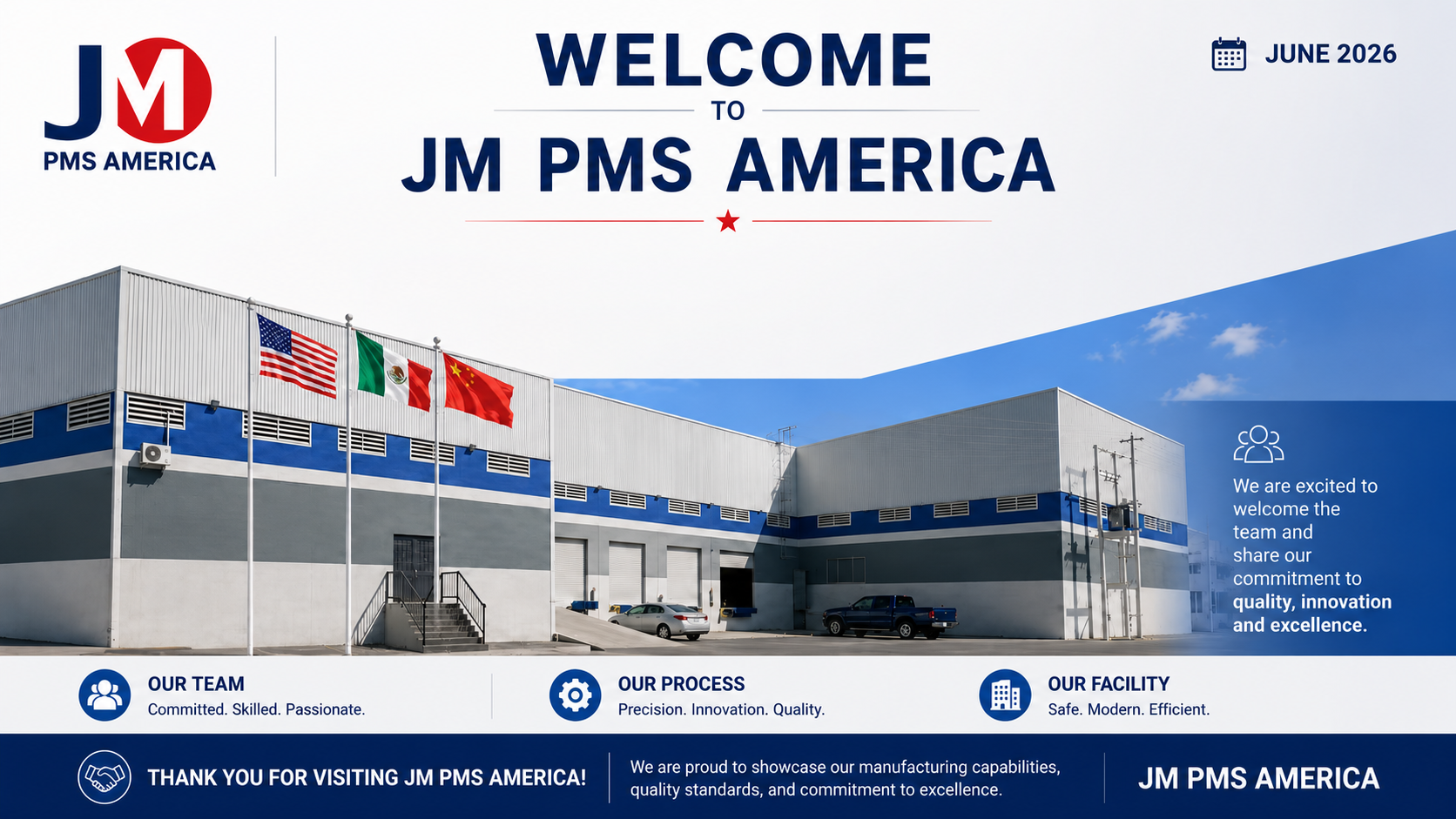 珠海精模墨西哥子公司 JM PMS America｜模具维修改模 + 注塑成型一站式服务