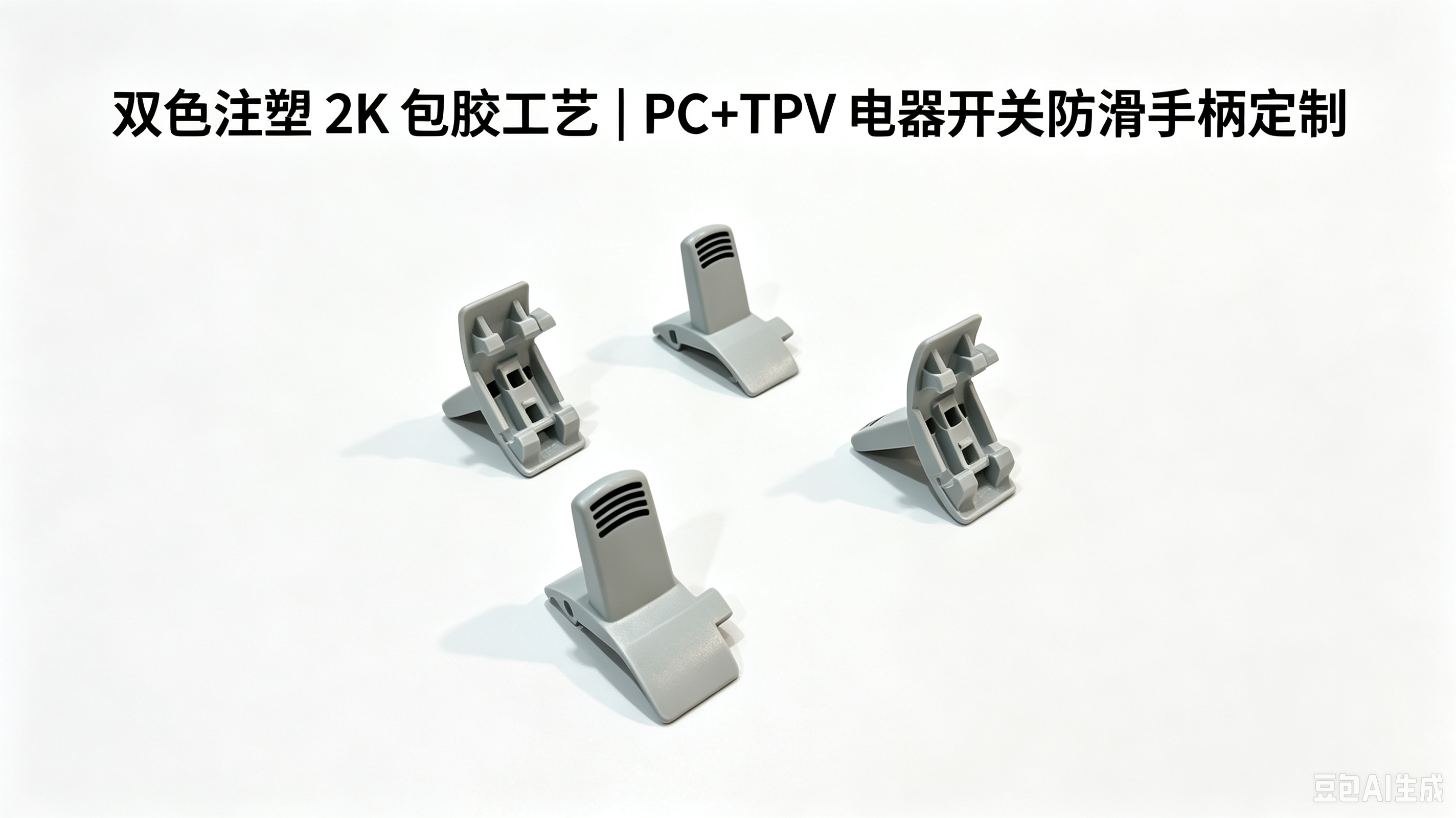 低压电器手柄开关双色注塑模具解决方案